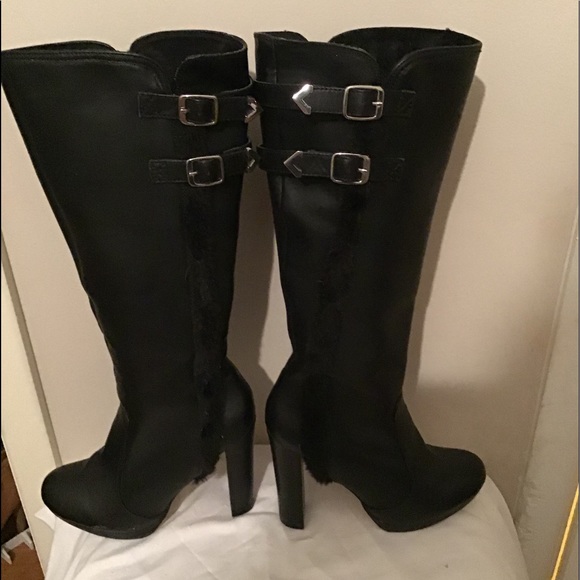 Black Heeled Boot - Picture 3 of 7